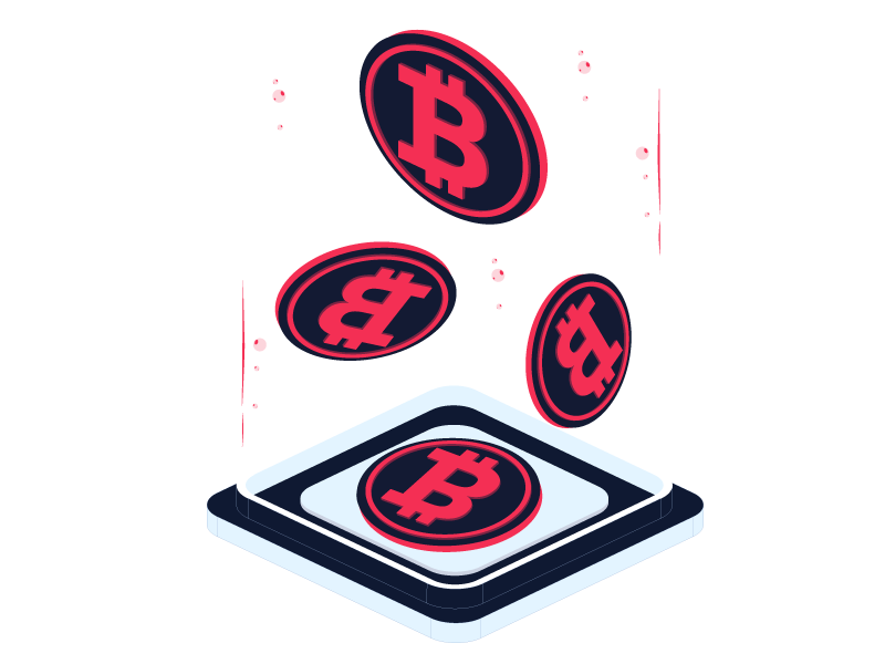 Bitcoin cryptocurrency security concept